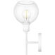 Axel 1 Light 6.5 inch Matte White Wall Sconce Wall Light in Clear Glass